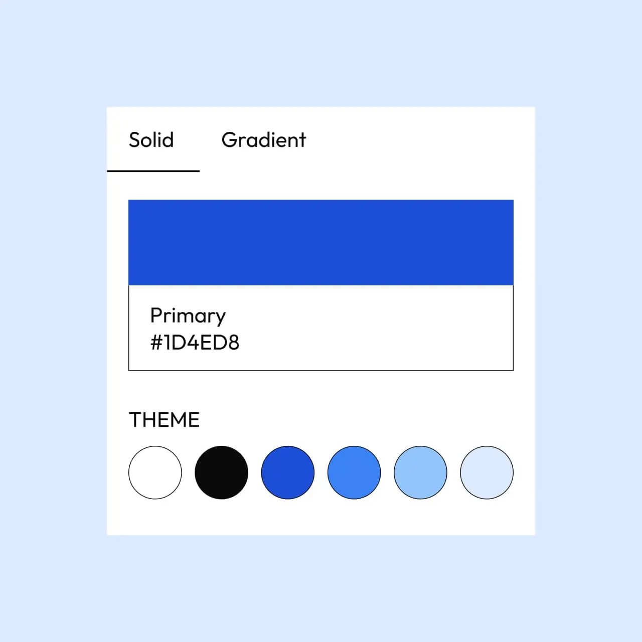 Powder WordPress theme Blue style variation color palette