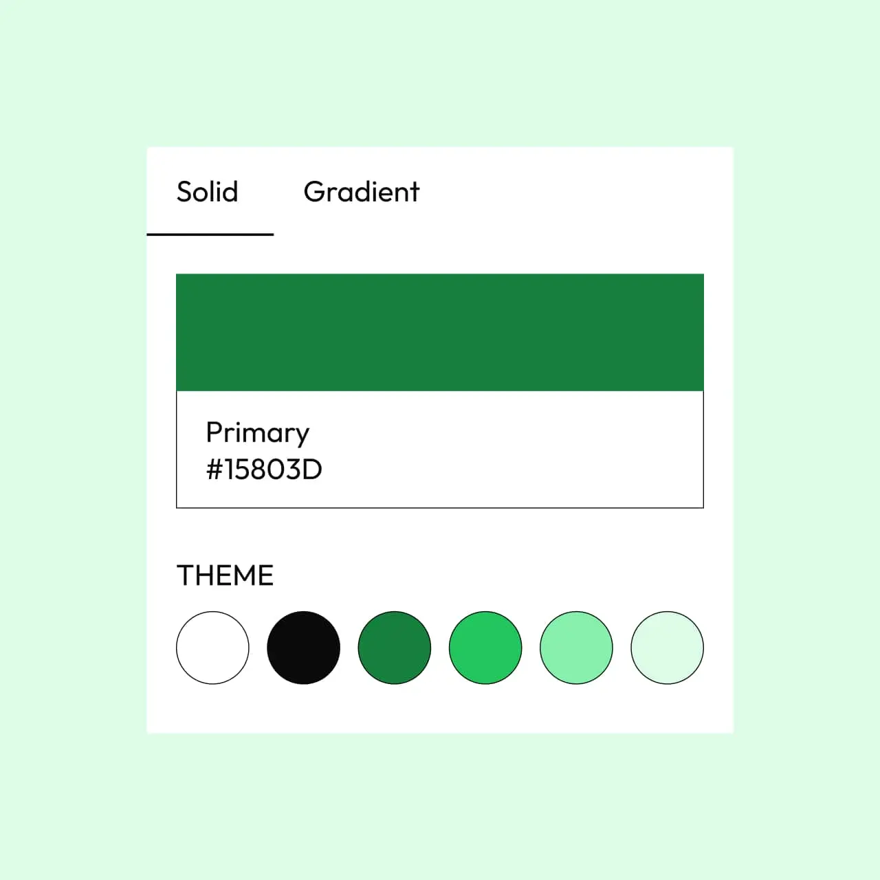 Powder WordPress theme Green style variation color palette
