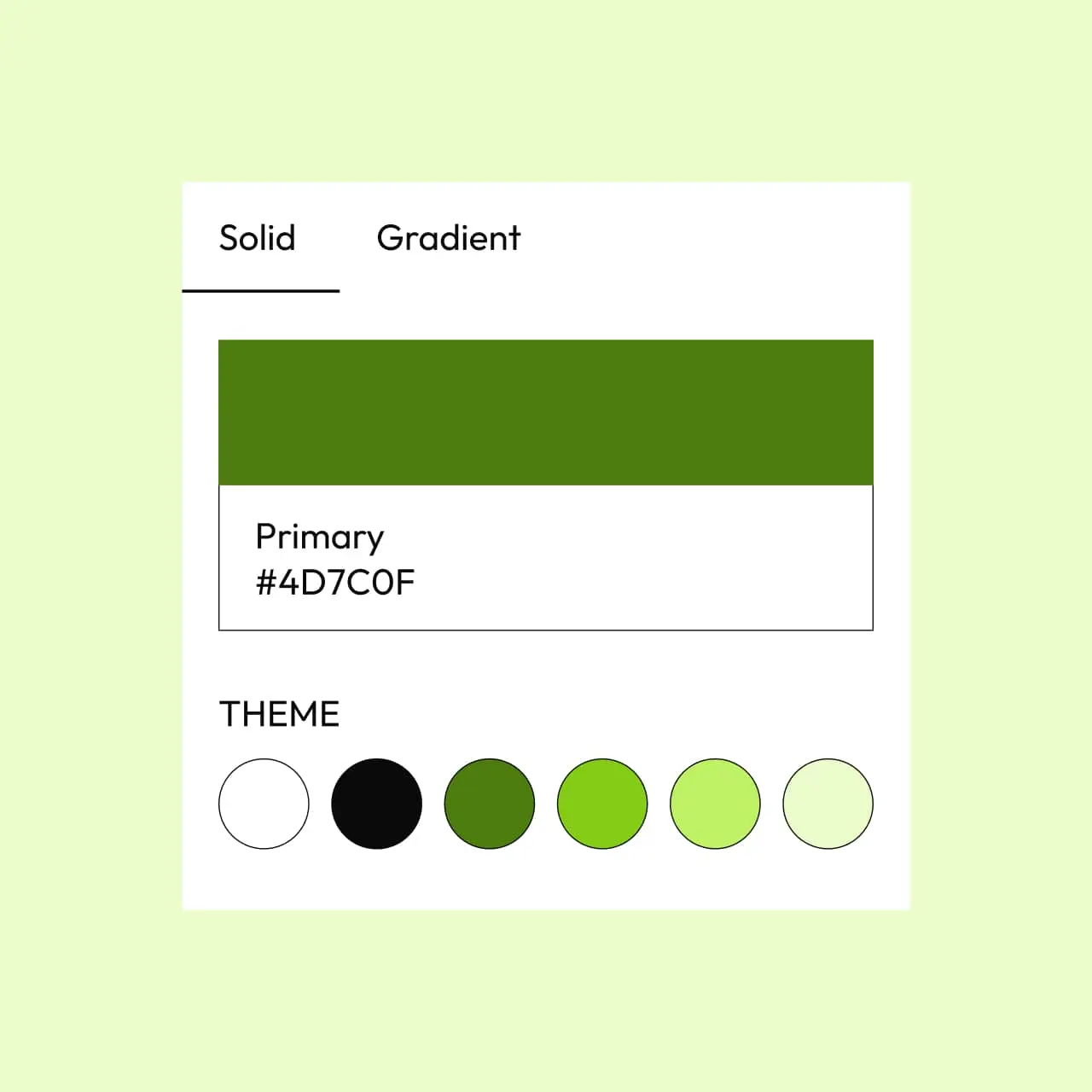 Powder WordPress theme Lime style variation color palette