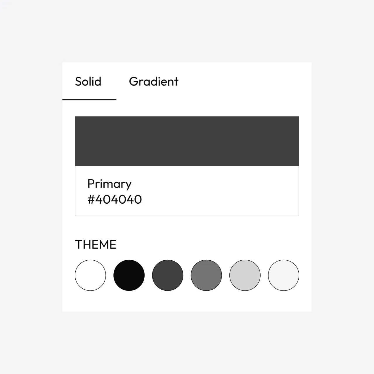 Powder WordPress theme Neutral style variation color palette