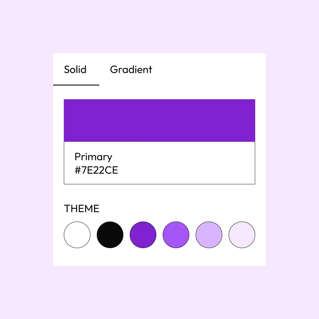 Powder WordPress theme Purple style variation color palette