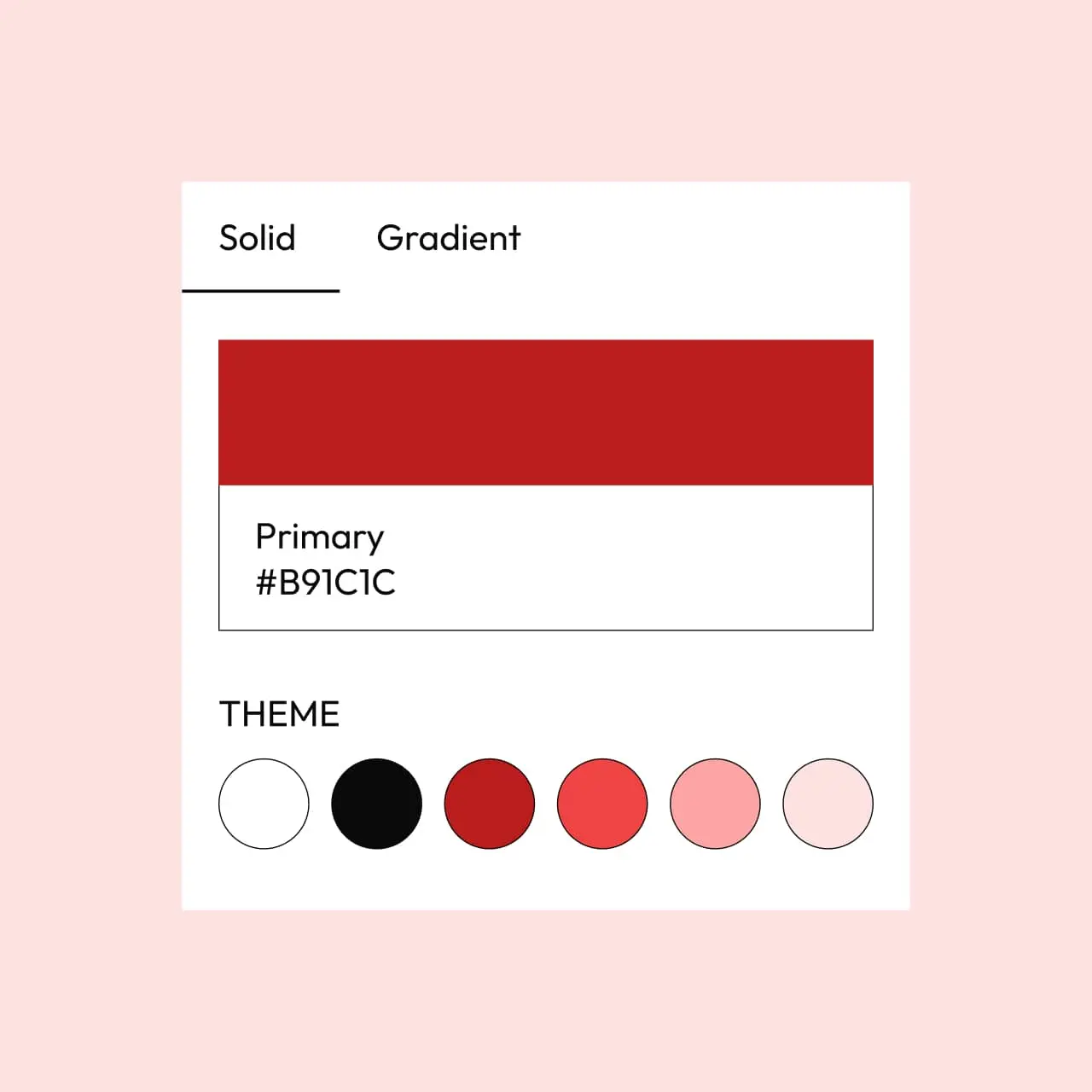 Powder WordPress theme Red style variation color palette