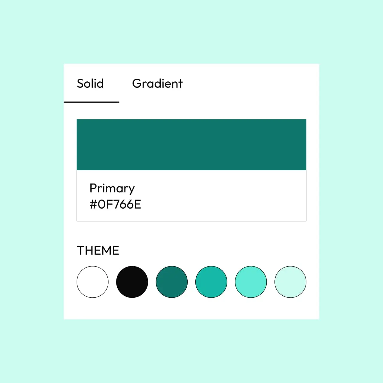 Powder WordPress theme Teal style variation color palette