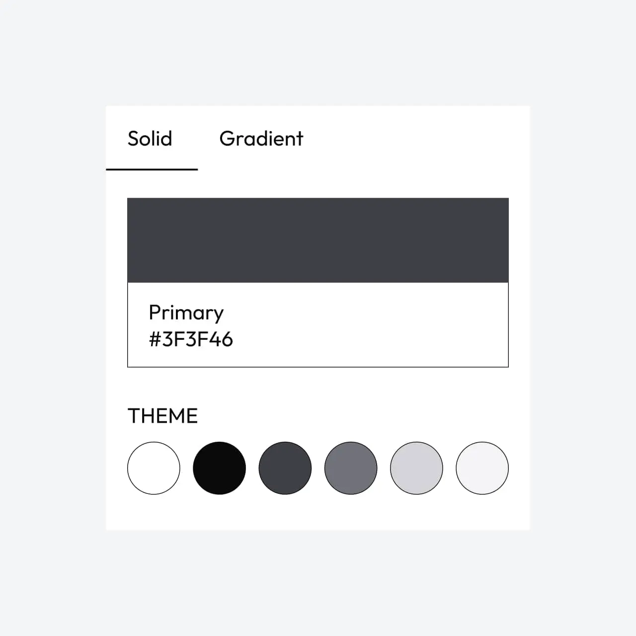 Powder WordPress theme Zinc style variation color palette